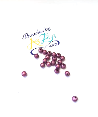 Perles magiques violettes 4mm x30.