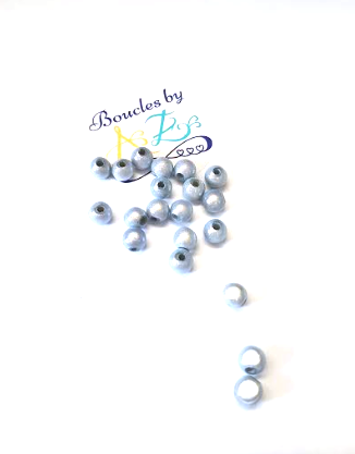 Perles magiques bleu ciel 6mm x20.