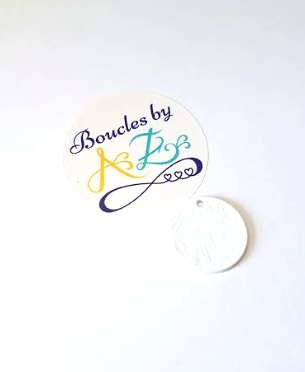 Sequin rond blanc 20mm.