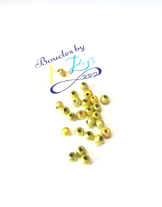 Perles magiques vertes 4mm x30.