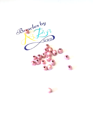 Perles magiques roses 4mm x30.