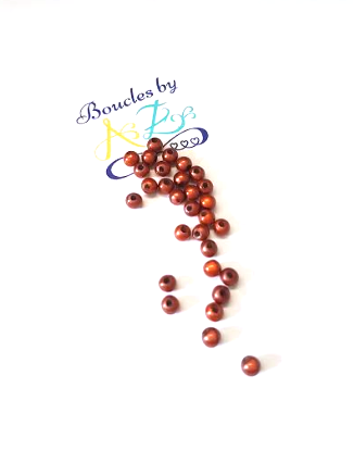 Perles magiques marron cuivré 4mm x30.
