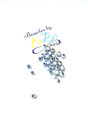 Perles magiques, bleu ciel 4mm x30.