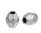 Perles facettées argentées 3x4mm x50.