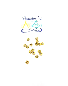 Perles intercalaires dorées x50.
