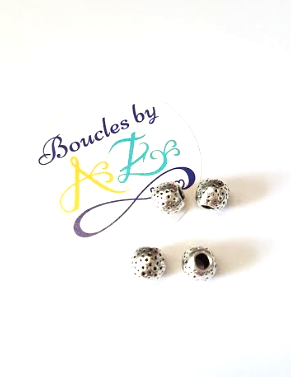 Perles rondes argentées 7mm x5.