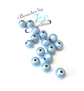 Perles magiques bleu ciel 8mm x15.