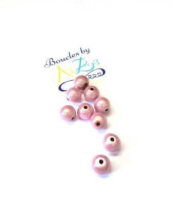 Perles magiques roses 8mm x15.