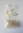 Perles à facettes blanches/dorées 4x3mm x50.
