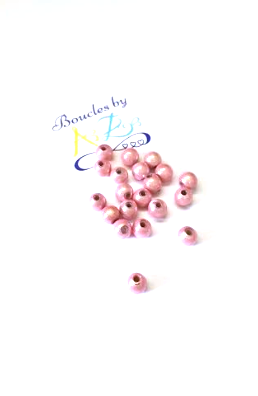 Perles magiques roses 6mm x20.