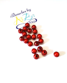 Perles magiques rouges 6mm x20.