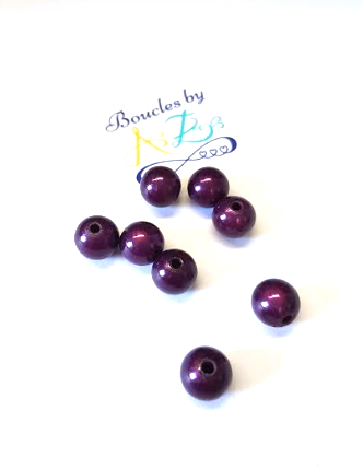 Perles magiques violettes 10mm x10.