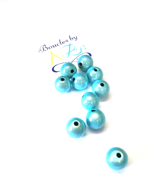 Perles magiques turquoises 10mm x10.