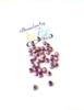 Perles scintillantes violettes 4mm x50.