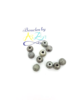 Perles scintillantes grises 8mm x30.