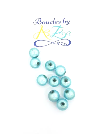 Perles magiques turquoises 8mm x15.
