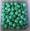 Perles à facettes vertes 4x3mm x50.