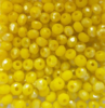 Perles à facettes jaunes 3x2mm x100.