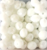 Perles à facettes blanches 6x4mm x30.