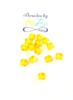 Perles toupies jaunes 8x8mm x50.