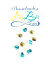 Strass turquoise 5mm dos pointu x10.
