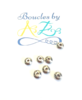 Perles intercalaires rondelles Acier Inox x10