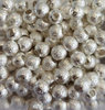 Perles scintillantes argentées 4mm x30.