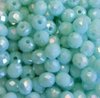 Perles à facettes vertes 4x3mm x50