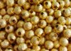 Perles scintillantes dorées 4mm x30.