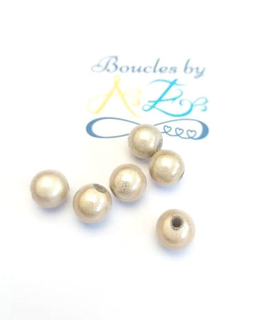 Perles magiques beiges 8mm x15.