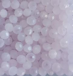 Perles à facettes roses 3x2mm x100.