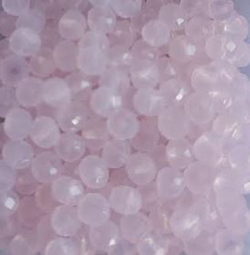 Perles à facettes roses 3x2mm x100.