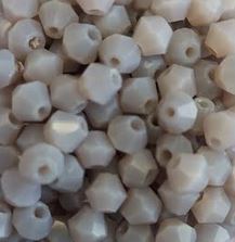 Perles toupies grises 4mm x40.