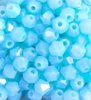 Perles toupies turquoise 4mm x40.