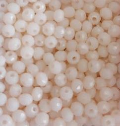 Perles à facettes orange pâle 3x2mm x100.