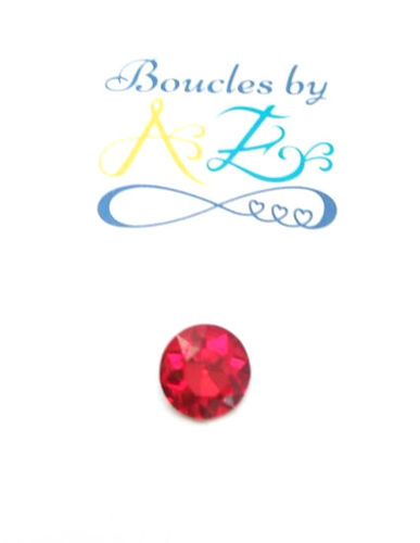Cabochon strass rouge 12mm
