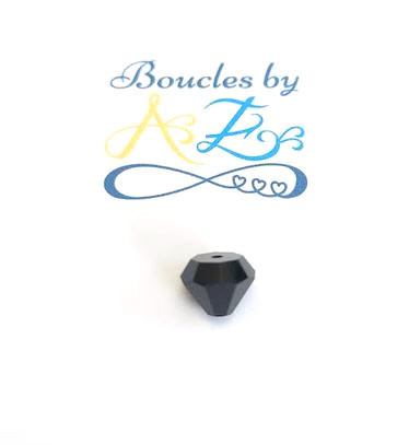 Perle diamant facettée 10x7mm