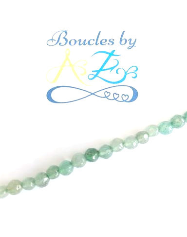 Perles agate naturelle 4mm x10.