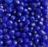 Perles à facettes bleues 3x2mm x100