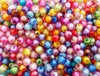 Perles toupies multicolores 8x8mm x100