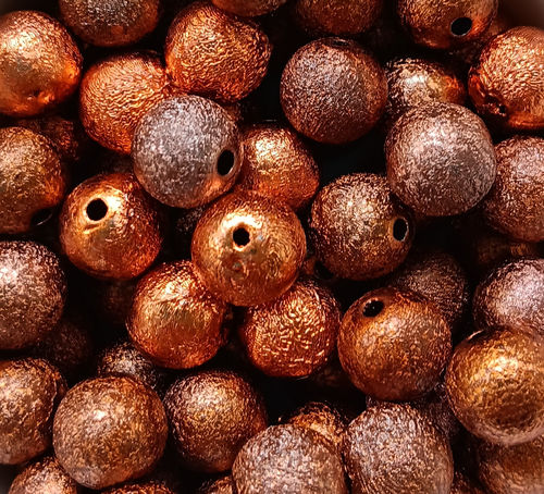 Perles scintillantes oranges 10mm x20.